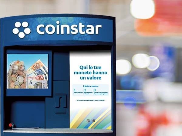 Technoretail - Coinstar estende il servizio di conteggio monete self-service nel retail italiano 