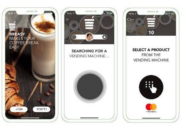 Technoretail - Mastercard lancia Breasy, l’App per acquistare il caffè tramite smartphone nel vending 