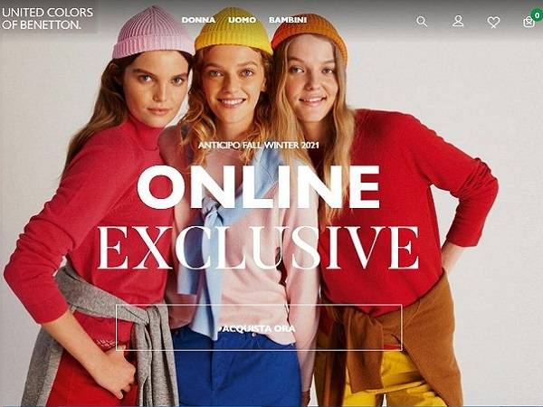 Technoretail - Attivata on line la nuova piattaforma e-commerce di Benetton 