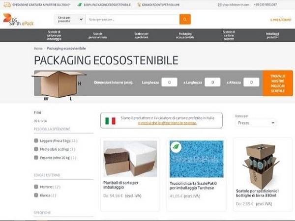 Technoretail - Attivata da DS Smith la piattaforma e-commerce ePack 