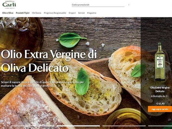 Technoretail - E-commerce: attivati on line 6 nuovi siti web da Olio Fratelli Carli 