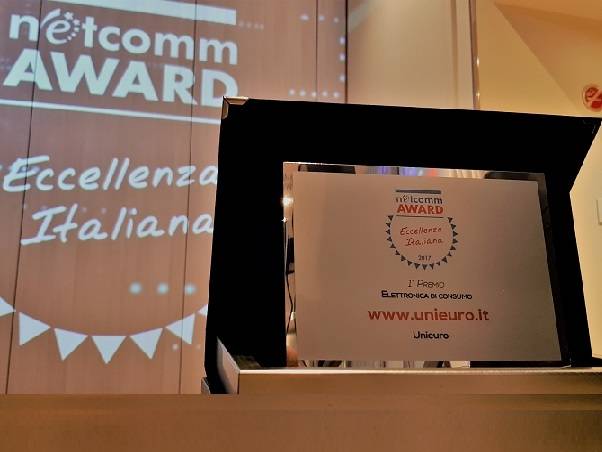 Technoretail - Assegnato a Unieuro il Netcomm E-Commerce Award 2017 