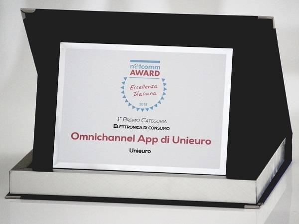 Technoretail - Assegnato all'Omnichannel App di Unieuro il Netcomm E-Commerce Award 2018 