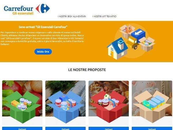 Technoretail - Lanciato da Carrefour Italia il servizio di spesa on line “Gli Essenziali” 