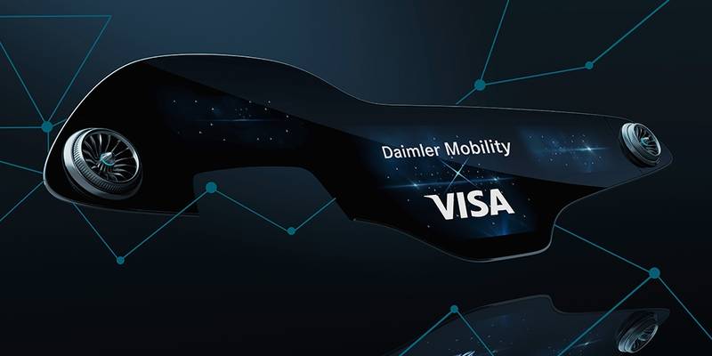 Technoretail - Alleanza tra Daimler Mobility e Visa per il commercio elettronico "in-car" 