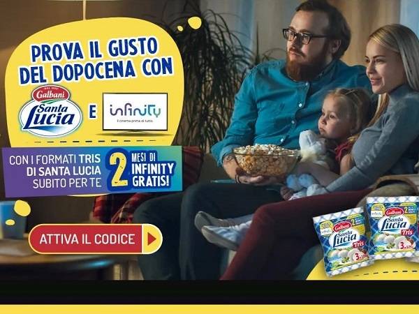 Technoretail - Partita l’iniziativa loyalty di Galbani Santa Lucia e Infinity che premia on line i consumatori 