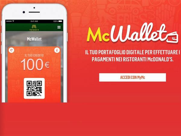 Technoretail - Da McDonald’s Italia, si paga con lo smartphone: arriva l’APP McWallet 