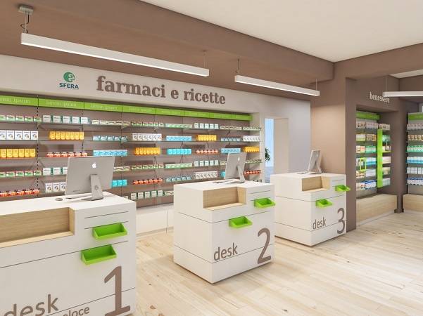 Technoretail - La “Farmacia della Stazione” di Imola con arredi e tecnologie di cassa targati Cefla Shopfitting 