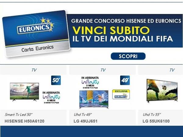 Technoretail - Euronics: partito il concorso instant win basato sull'App 