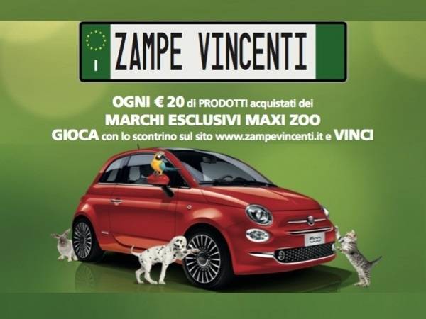 Technoretail - Maxi Zoo annuncia il concorso on line “Zampe Vincenti” 