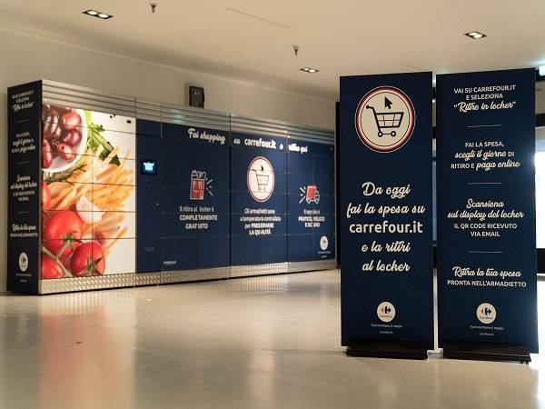 Technoretail - A Milano, lanciato da Carrefour Italia il primo locker per il ritiro della spesa on line 