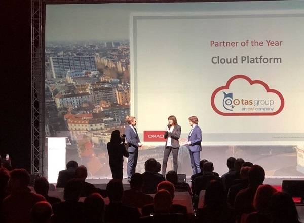 Technoretail - TAS Group premiata da Oracle come “Cloud Platform Partner of the Year” 