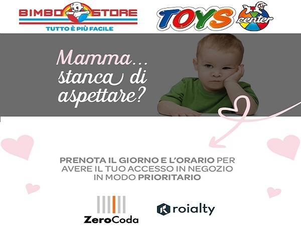 Technoretail - Bimbostore e Toys Center scelgono l’App Roialty ZeroCoda per l’accesso veloce e sicuro agli store 