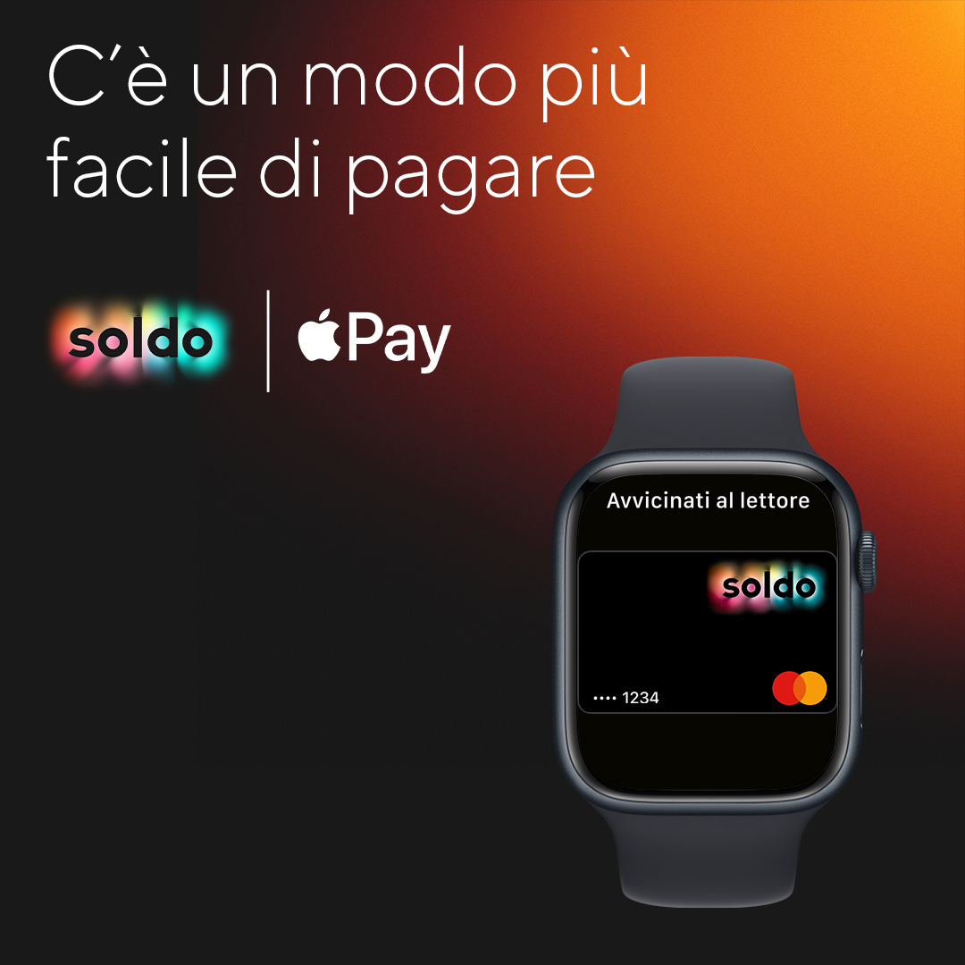 Technoretail - Soldo approda su Apple Pay 