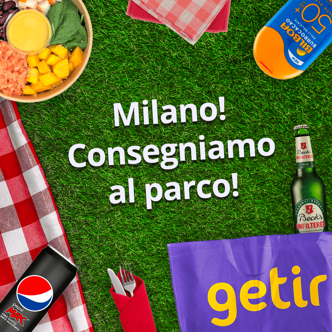 Technoretail - Con Getir vanno in scena il pic-nic delivery e l'aperi-delivery 