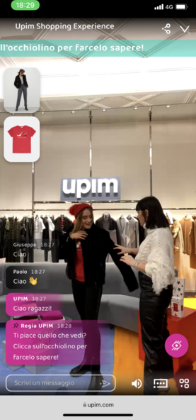 Technoretail - Marlene tiene a battesimo il Livestream Shopping di UPIM 