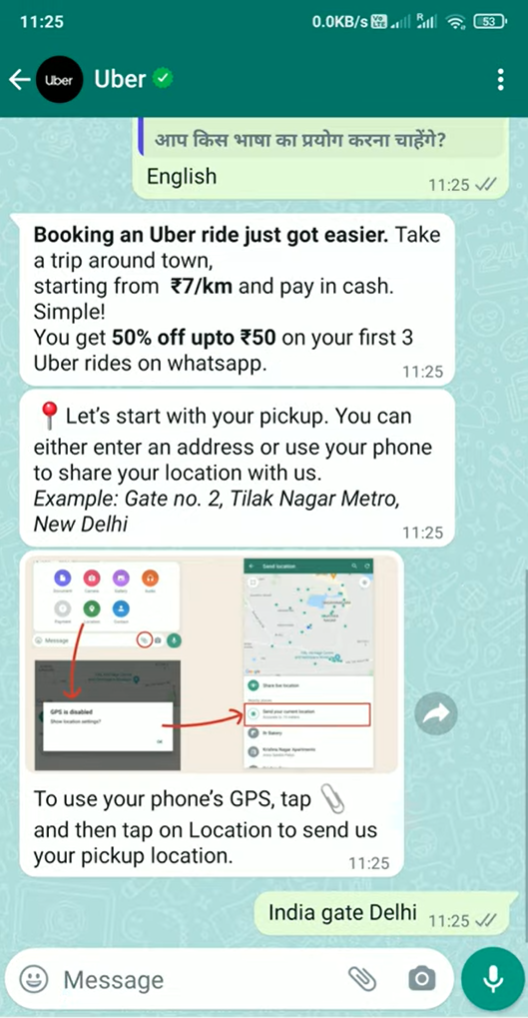 Technoretail - Infobip consente ai clienti Uber di prenotare corse via WhatsApp 
