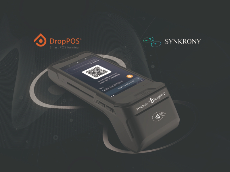 Technoretail - Synkrony DropPos: il device unico che accetta carte e criptovalute 