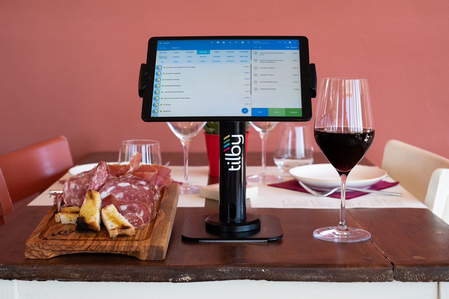Technoretail - Tilby porta il digitale nei ristoranti e nei punti vendita di Frescobaldi 