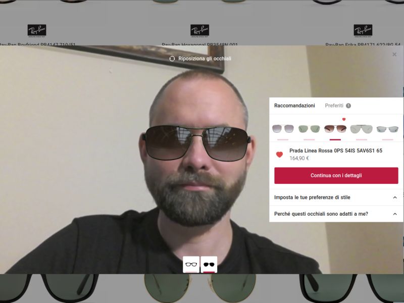 Technoretail - Lentiamo.it lancia la funzione di prova virtuale degli occhiali con AI 