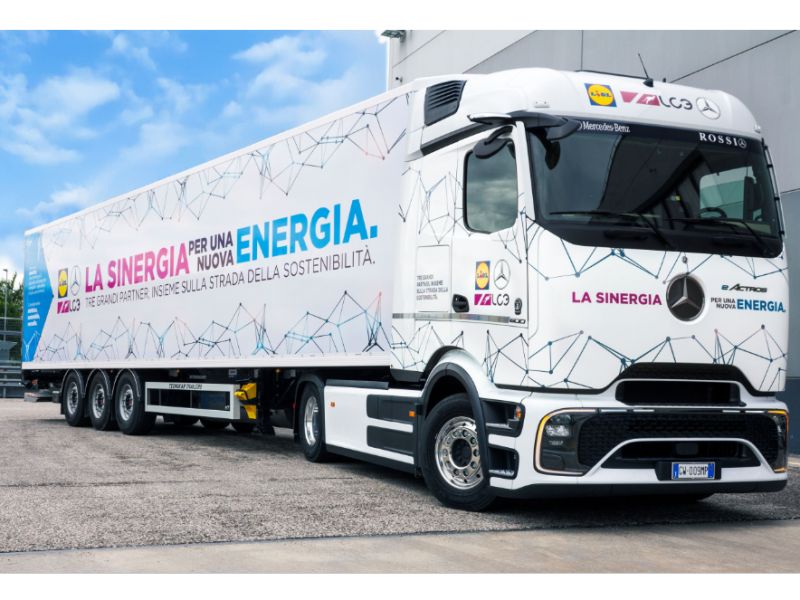 Technoretail - Lidl: arriva il truck full electric per il trasporto a lungo raggio 