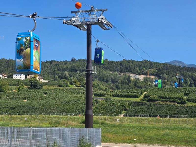 Technoretail - Consorzio Melinda: in Trentino la prima funivia per le mele al mondo 