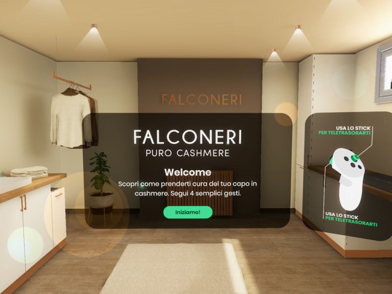 Technoretail - AnotheReality: un’esperienza immersiva per il cashmere di Falconeri 