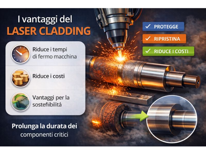 Technoretail - I vantaggi del laser cladding: perch&eacute; rappresenta il futuro del trattamento superficiale 