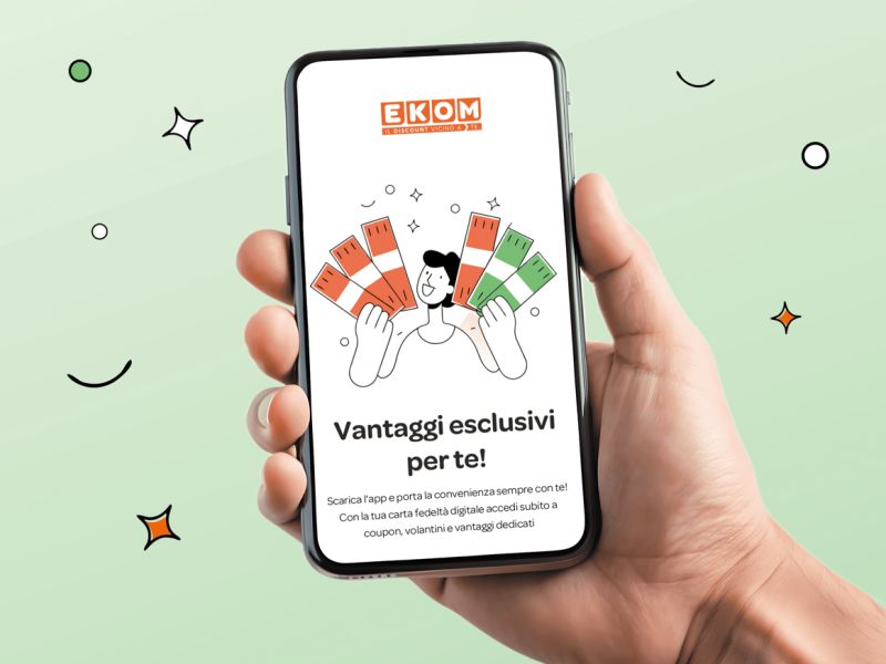 Technoretail - Il discount Ekom lancia la nuova loyalty app e rinnova il sito web 